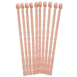 Miešadlá, tvar penisu, 10 ks